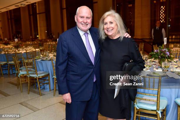 Michael Lynne and Ninah Lynne attend It's About Time to Celebrate Andre Bishop's 25 Years at Lincoln Center Theater at David Geffen Hall on April 24,...