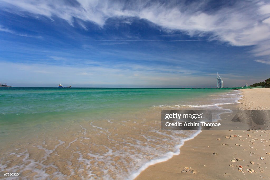 Dubai Skyline View with Burj Khalifa