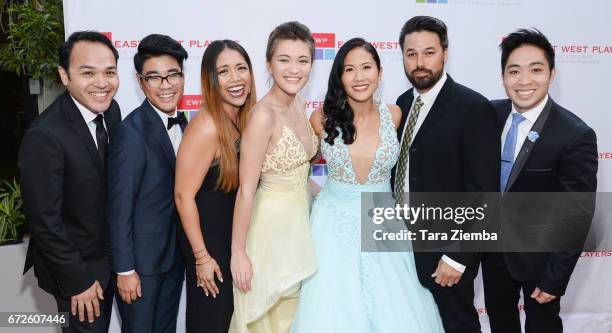 The cast of the musical 'Next to Normal' attend the East West Players 'Radiant' 51st Anniversary Visionary Awards and silent auction at Hilton...