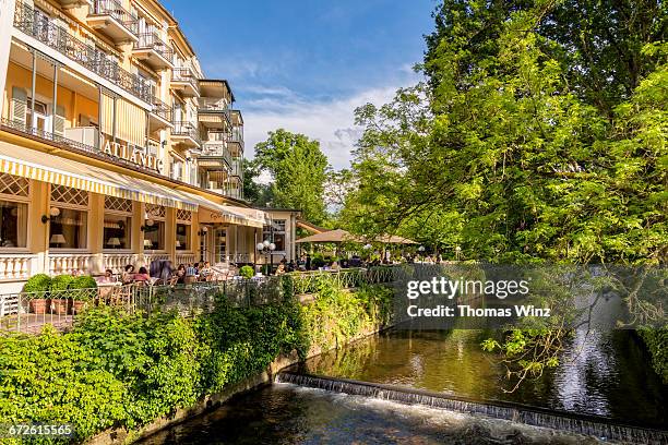 hotel along lichtentaler allee - baden baden fotografías e imágenes de stock