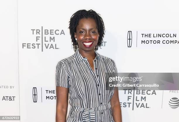 Actress Adepero Oduye attends 'The Dinner' Premiere at BMCC Tribeca PAC on April 24, 2017 in New York City.