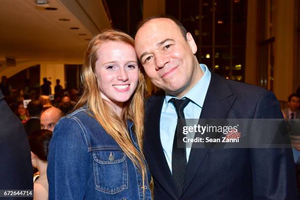 Katie Bishop-Manning and Danny Burstein attend It's About Time to Celebrate Andre Bishop's 25 Years at Lincoln Center Theater at David Geffen Hall on...