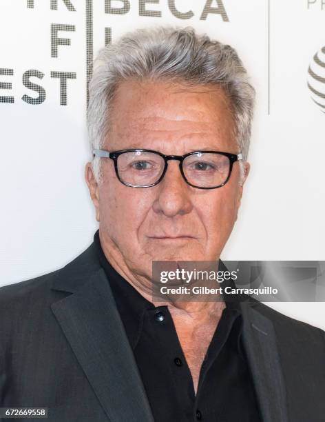 Actor Dustin Hoffman attends the 2017 Tribeca Film Festival, Tribeca Talks: Director's Series: Noah Baumbach at BMCC Tribeca PAC on April 24, 2017 in...