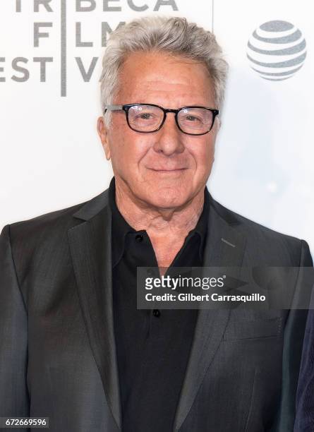 Actor Dustin Hoffman attends the 2017 Tribeca Film Festival, Tribeca Talks: Director's Series: Noah Baumbach at BMCC Tribeca PAC on April 24, 2017 in...