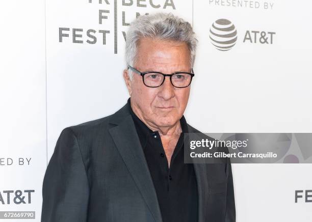 Actor Dustin Hoffman attends the 2017 Tribeca Film Festival, Tribeca Talks: Director's Series: Noah Baumbach at BMCC Tribeca PAC on April 24, 2017 in...