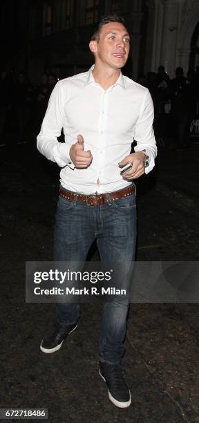 Kirk Norcross departs Funky Buddha on October 18, 2011 in London, England.