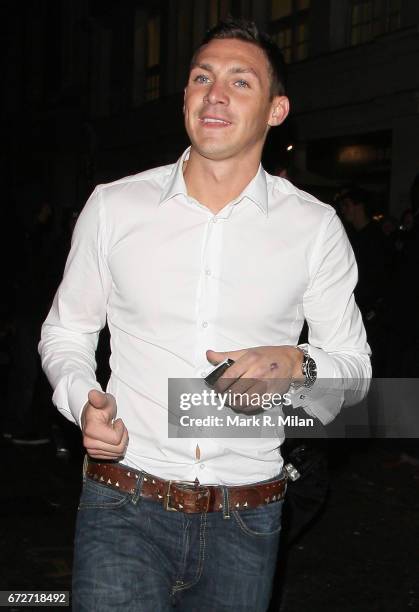 Kirk Norcross departs Funky Buddha on October 18, 2011 in London, England.