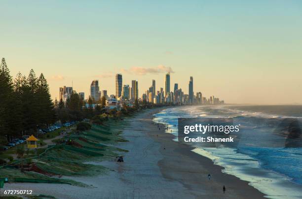 gold coast, australia - surfers paradise stock pictures, royalty-free photos & images