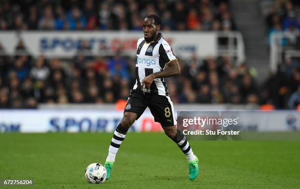 Newcastle player Vurnon Anita in action during the Sky Bet Championship match between Newcastle United and Preston North End at St James' Park on...