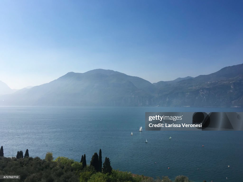 Sailboats on Lake Garda, Brenzone sul Garda