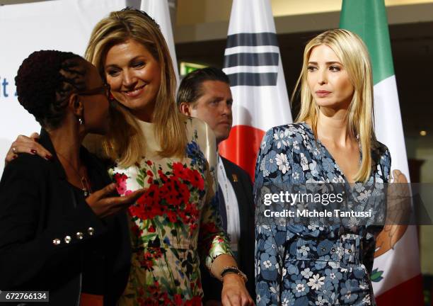 Juliana Rotich, BRCK speak with queen Maxima of the Netherlands, and Ivanka Trump, First Daughter and Advisor to the President of the United States...