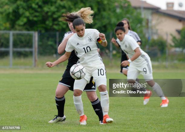 Ivana Fuso of Germany women's U16 competes during the 2nd Female Tournament 'Delle Nazioni' match between Germany U16 and Belgium at Stadio Comunale...