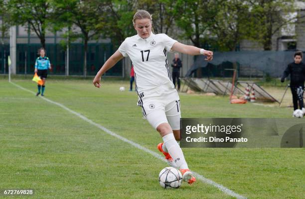 Jule Gloy of Germany women's U16 competes during the 2nd Female Tournament 'Delle Nazioni' match between Germany U16 and Belgium at Stadio Comunale...