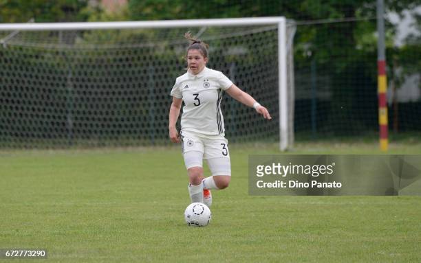 Anika Metzner of Germany women's U16 competes during the 2nd Female Tournament 'Delle Nazioni' match between Germany U16 and Belgium at Stadio...