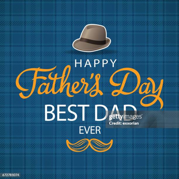 stockillustraties, clipart, cartoons en iconen met father's day viering - fathersday