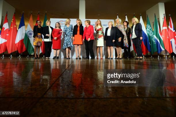Juliana Rotich , Anne Finucane Vice President of Bank of America, Canadian Foreign Minister Chrystia Freeland, Ivanka Trump, daughter and adviser of...