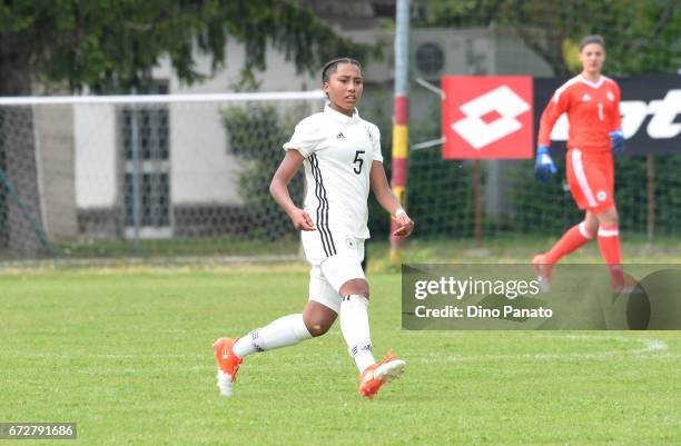 Vanessa Fuerst of Germany Women's U16 competes during the 2nd Female Tournament 'Delle Nazioni' match between Germany U16 and Belgium at Stadio...