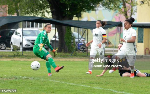 Shekiera Martinez of Germany Women's U16 scores his teams second goal during the 2nd Female Tournament 'Delle Nazioni' match between Germany U16 and...