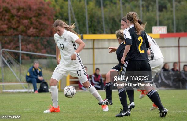Jule Gloy of Germany women's U16 competes during the 2nd Female Tournament 'Delle Nazioni' match between Germany U16 and Belgium at Stadio Comunale...