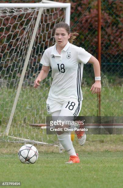 Pauline Berning of Germany women's U16 competes during the 2nd Female Tournament 'Delle Nazioni' match between Germany U16 and Belgium at Stadio...