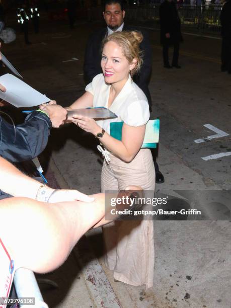Erika Christensen is seen on April 24, 2017 in Los Angeles, California.