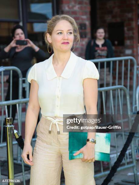 Erika Christensen is seen on April 24, 2017 in Los Angeles, California.