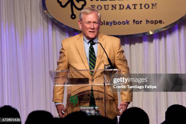 Bill Polian speaking during the 2017 Kelly Cares Foundation Irish Eyes Gala at The Pierre Hotel on April 24, 2017 in New York City.