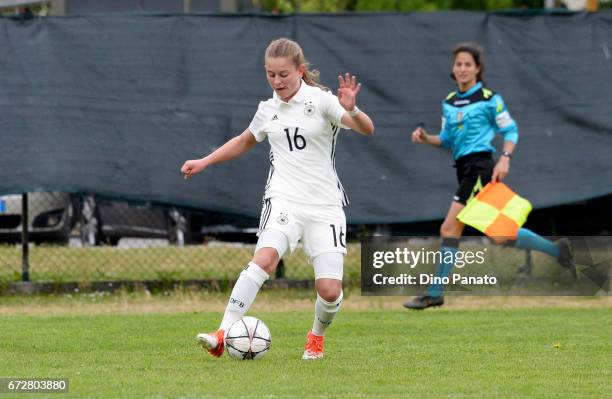 Leonie Koester of Germany Women's U16 competes during the 2nd Female Tournament 'Delle Nazioni' match between Germany U16 and Belgium at Stadio...