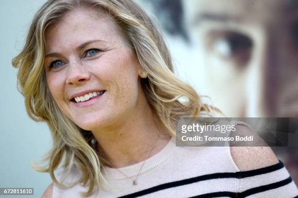 Actress Alison Sweeney attends the Los Angeles Premiere Screening of National Geographics 'Genius' the Fox Theater on April 24, 2017 in Los Angeles,...
