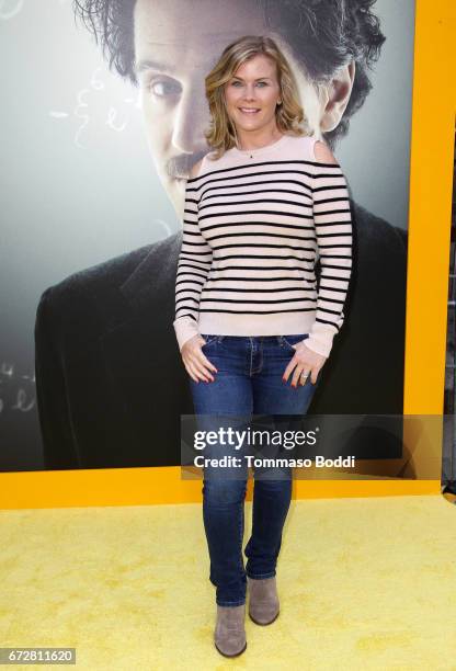 Actress Alison Sweeney attends the Los Angeles Premiere Screening of National Geographics 'Genius' the Fox Theater on April 24, 2017 in Los Angeles,...