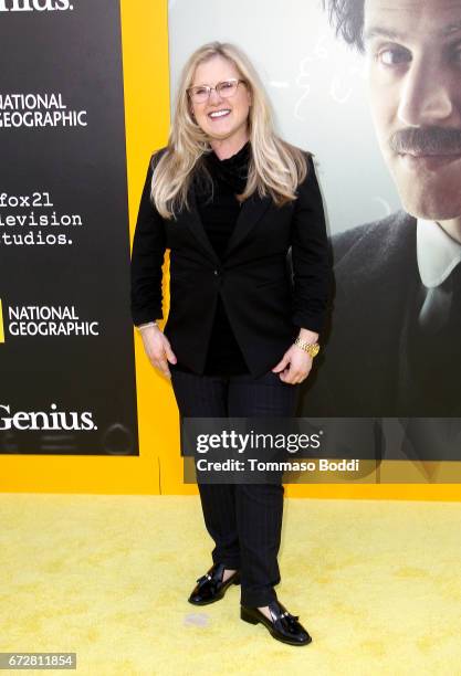 Actress Nancy Cartwright attends the Los Angeles Premiere Screening of National Geographics 'Genius' the Fox Theater on April 24, 2017 in Los...