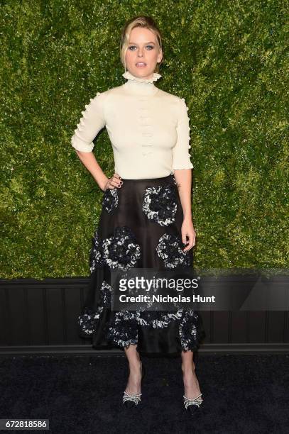 Actress Alice Eve attends the CHANEL Tribeca Film Festival Artists Dinner at Balthazar on April 24, 2017 in New York City.