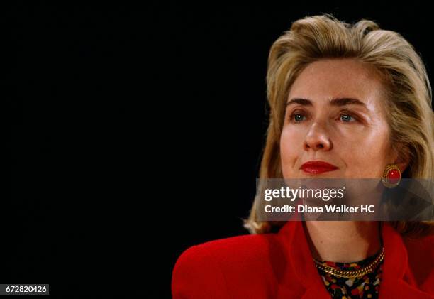 First lady Hillary Rodham Clinton, as the head of the President's Task Force on Health Care Reform, kicks off her first Conversations on Health forum...