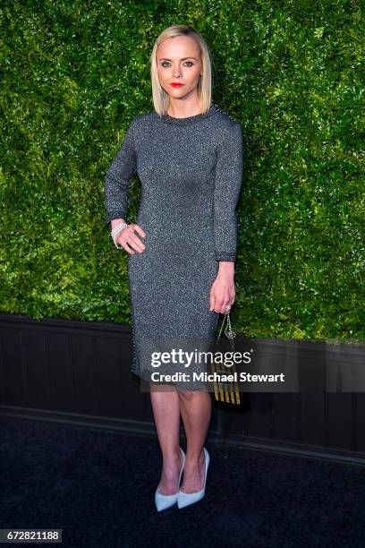 Actress Christina Ricci attends the Chanel Artists Dinner during the 2017 Tribeca Film Festival on April 24, 2017 in New York City.