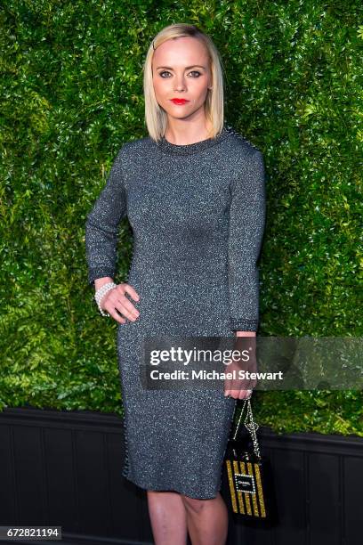 Actress Christina Ricci attends the Chanel Artists Dinner during the 2017 Tribeca Film Festival on April 24, 2017 in New York City.