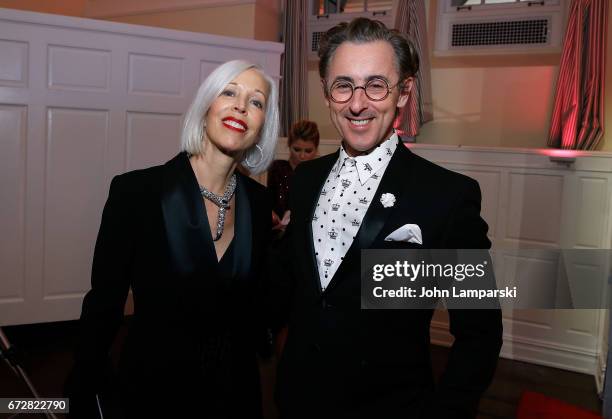 Linda Fargo and Alan Cumming attend the 39th annual AAFA American Image Awards at 583 Park Avenue on April 24, 2017 in New York City.