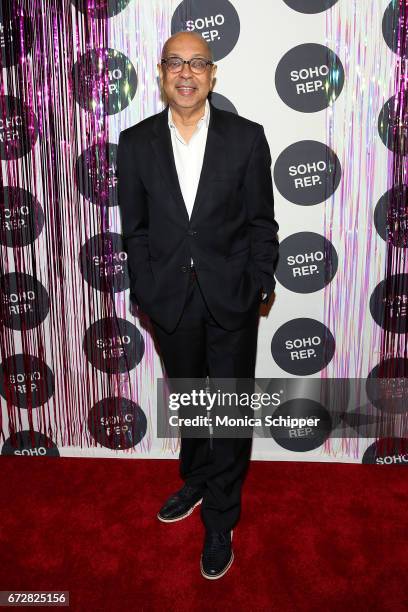 Playwright George C. Wolfe attends the 2017 Soho Rep Spring Gala at The Lighthouse at Chelsea Piers on April 24, 2017 in New York City.