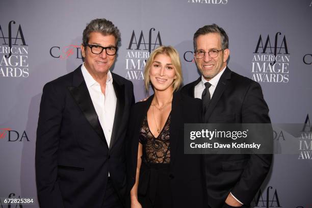 Andrew Rosen, Taryn Manning and Kenneth Cole arrive at the American Apparel & Footwear Association's 39th Annual American Image Awards 2017 on April...