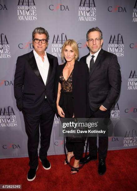 Andrew Rosen, Taryn Manning and Kenneth Cole arrive at the American Apparel & Footwear Association's 39th Annual American Image Awards 2017 on April...