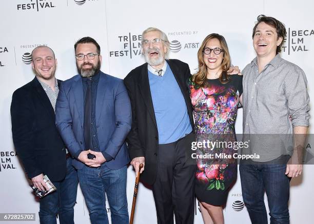 Producers Peter Pastorelli and Eddie Rubin, actor Martin Landau, producer Tamar Sela, director Dr. Howard Weiner and producer Marshall Johnson attend...