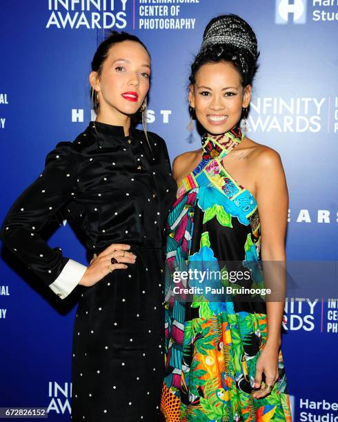 Zoe Buckman and Snya Ayoung-Chee attend International Center of Photography 33rd Annual Infinity Awards at Pier Sixty at Chelsea Piers on April 24,...