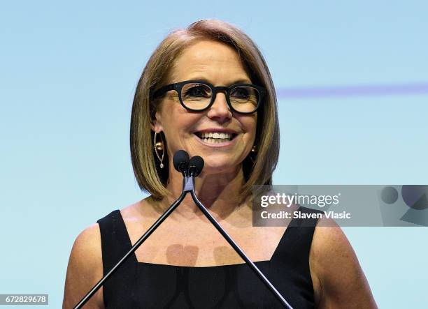 Katie Couric attends 2017 Matrix Awards at Sheraton New York Times Square on April 24, 2017 in New York City.