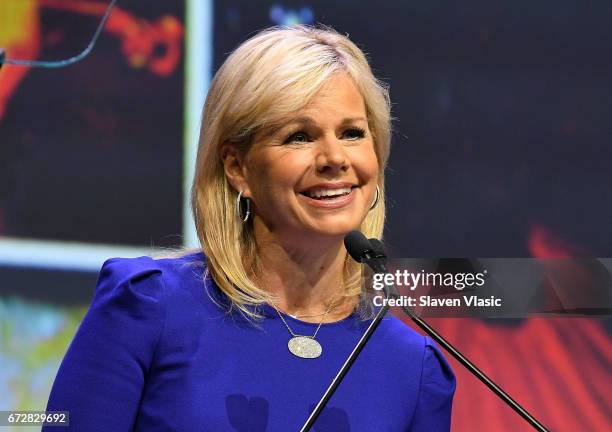 Gretchen Carlson attends 2017 Matrix Awards at Sheraton New York Times Square on April 24, 2017 in New York City.