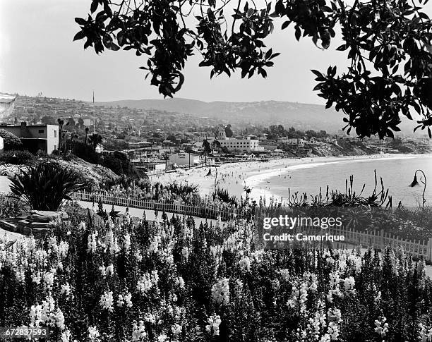 1930s 1940s SCENIC LAGUNA BEACH CALIFORNIA USA