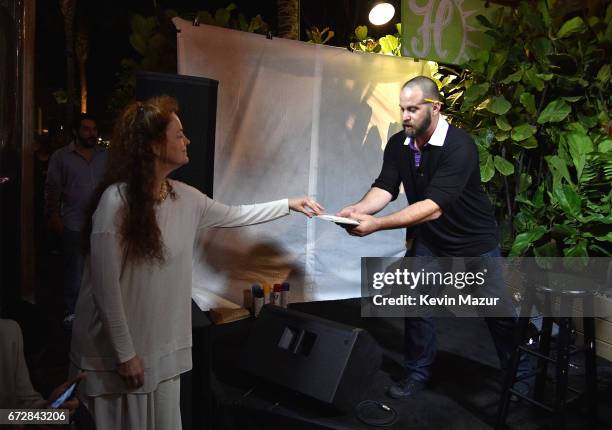 Jon Dorenbos performs at Barbra Streisand's 75th birthday at Cafe Habana on April 24, 2017 in Malibu, California.