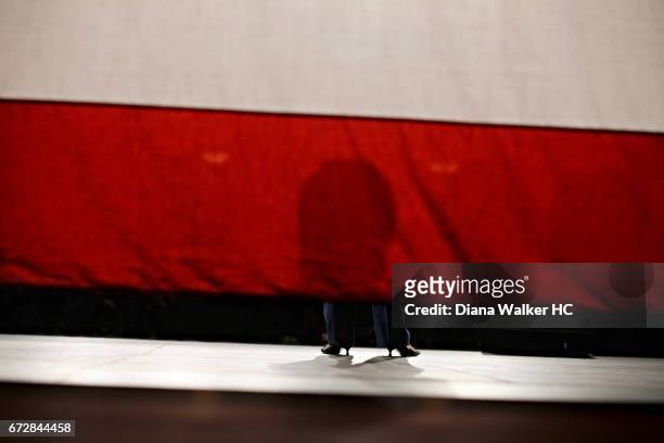 Senator Hillary Rodham Clinton draws more than two thousand supporters at a standing-room-only fundraiser on February 1, 2008 at the Orpheum Theater...