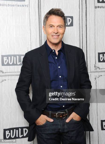 Creative Coalition President and actor Tim Daly attends Build Series to discuss The Creative Coalition at Build Studio on April 25, 2017 in New York...