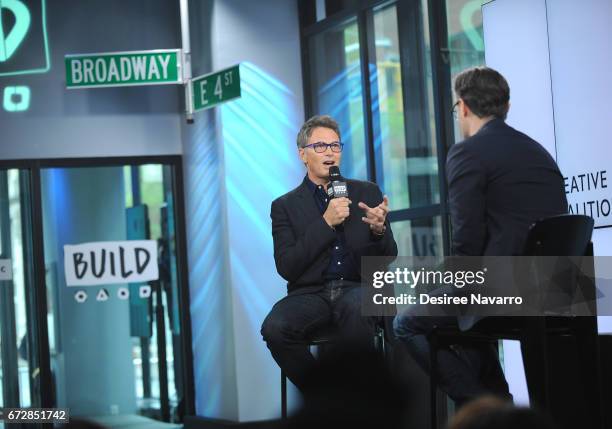 Creative Coalition President and actor Tim Daly attends Build Series to discuss The Creative Coalition at Build Studio on April 25, 2017 in New York...