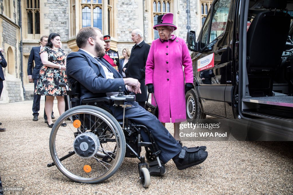Queen Elizabeth II Celebrates The 40th Anniversary Of Motability