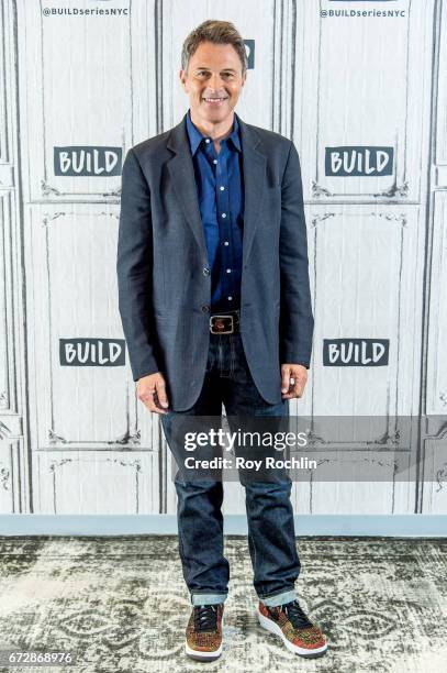 Actor Tim Daly discusses the Creative Coalition with the Build Series at Build Studio on April 25, 2017 in New York City.